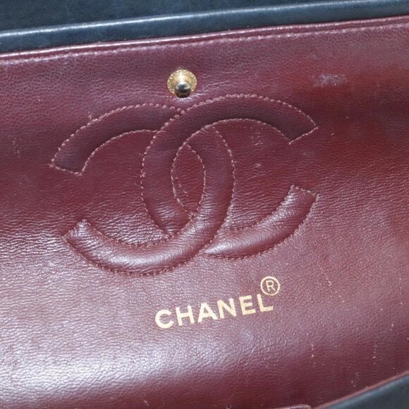 CHANEL Mademoiselle Turn Lock Flap Shoulder Bag Lamb Skin Black CC Auth ai677AV - Picture 13 of 16